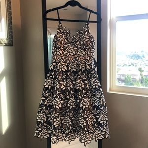 Black and White Semi Formal Dress